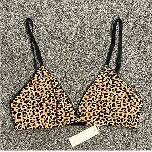 ARQ Women’s Leopard Print Bralette Size L NWT